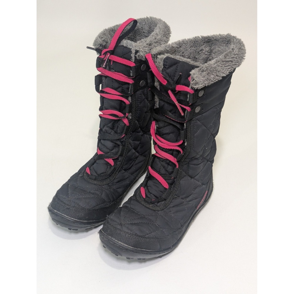 Columbia Girl's 200 Gram Omni-Heat Quilted Snow Boots, 4